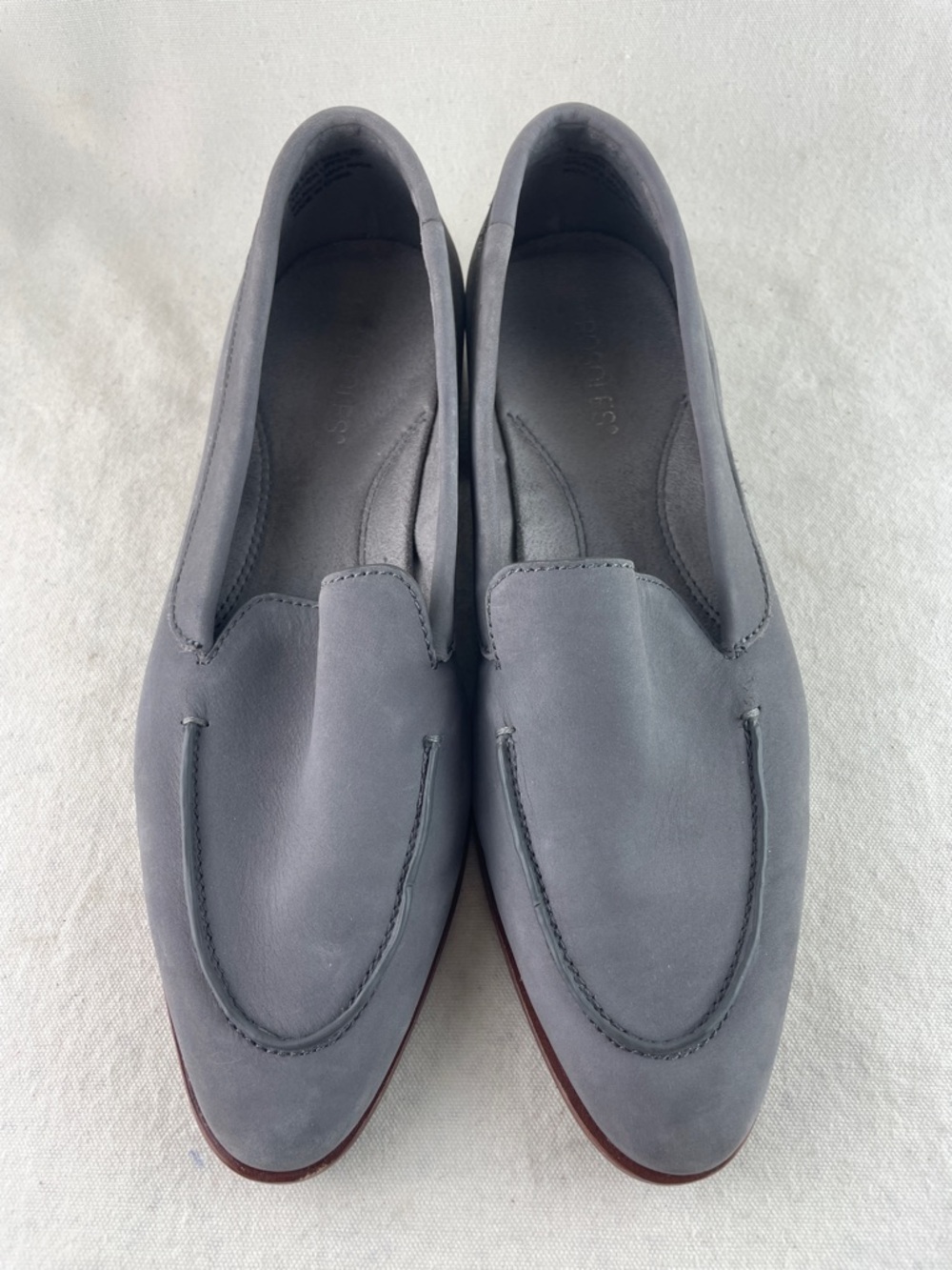 Aerosoles Gray Nubuck Slip-On Loafers Size 8.5 - Picture 2 of 12